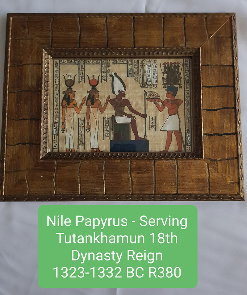 Nile Papyrus Serving Tut 18th Dynasty Reign