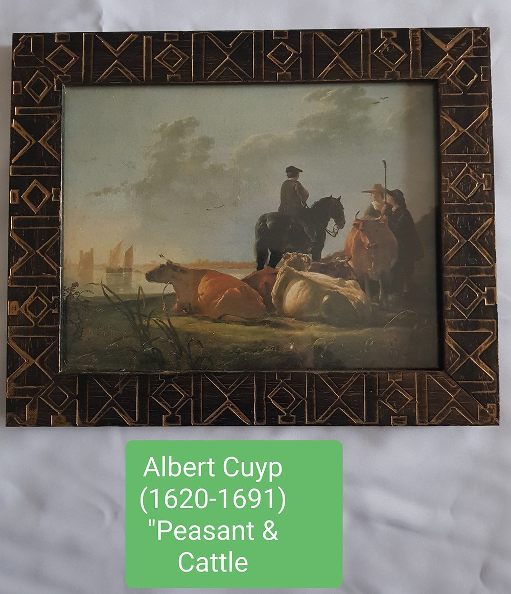 Albert Cuyp 1620-1691 Peasant & Cattle 365x300 FR003